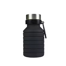 Botella Plegable de Silicona Antifugas | Compacta para Viajes y Deporte