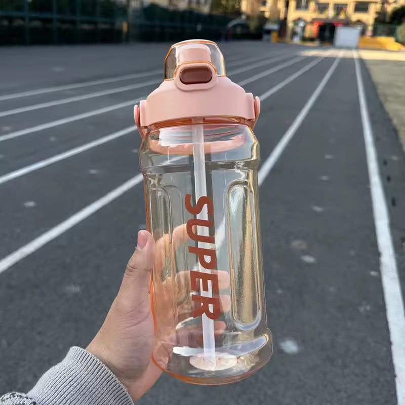 Botella Deportiva con Pajita Antifugas | Gran Capacidad